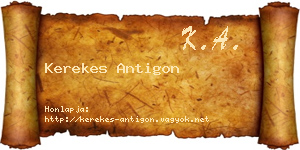 Kerekes Antigon névjegykártya
